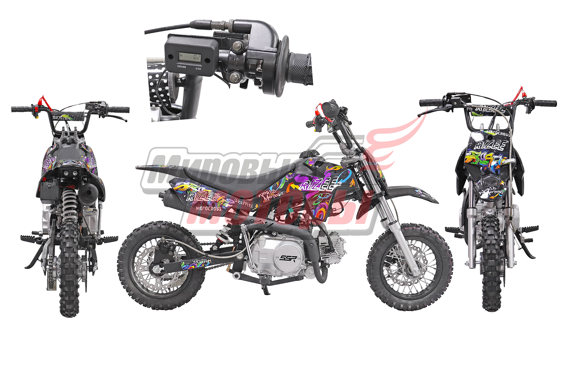 Диртбайк RIZEE 250 21/18 V3 (ZS172FMM, 250см3,возд.охл.,электростарт,фара,приб.панель)